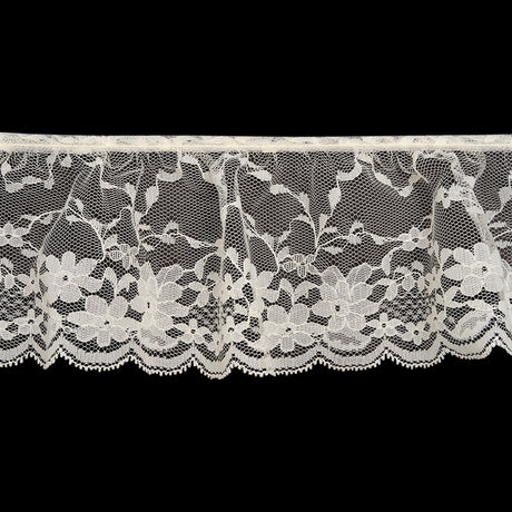 Yaya Han Ruffled Lace Trim - Champagne Floral, 3.5" - Cosplay Collection