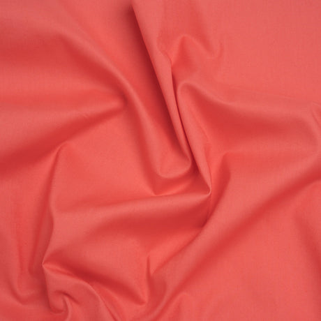 Sew Classic Solid Quilting Cotton Fabrics - Sun Kissed Coral