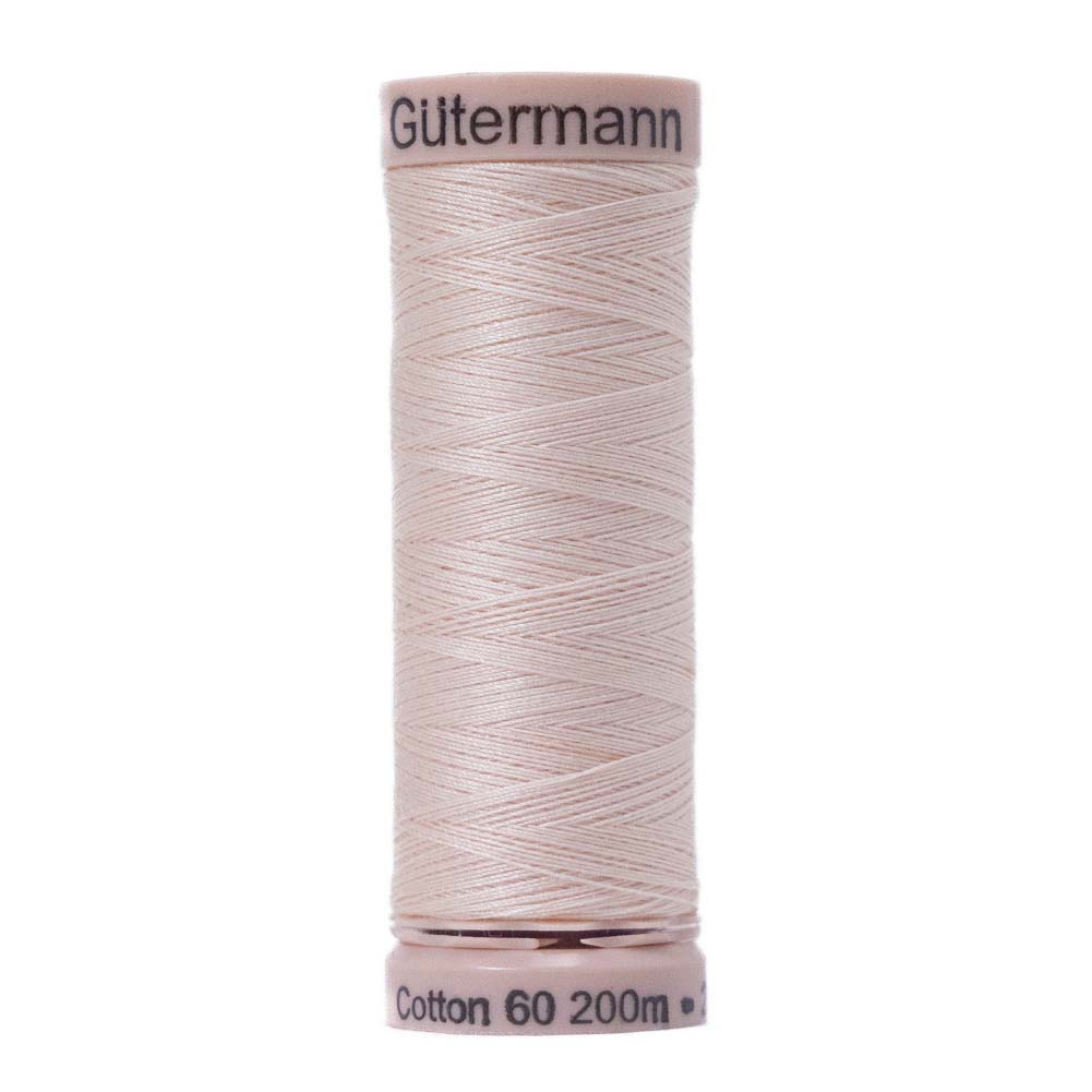 Gutermann 60 Wt Natural Cotton Thread 200m - 5010 Flesh
