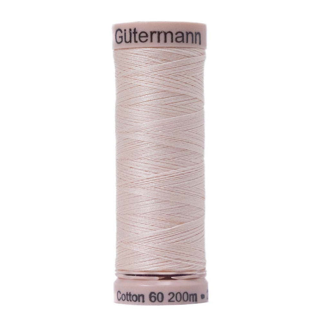 Gutermann 60 Wt Natural Cotton Thread 200m - 5010 Flesh