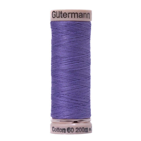 Gutermann 60 Wt Natural Cotton Thread 200m - 6110 Purple