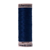 Gutermann 60 Wt Natural Cotton Thread 200m - 6290 Midnight Blue
