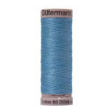Gutermann 60 Wt Natural Cotton Thread 200m - 7310 Light Sky Blue