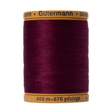 Gutermann Natural Cotton Thread 800m - 2833 Burgundy