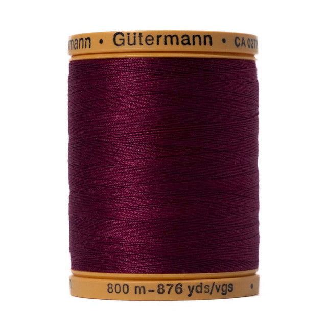 Gutermann Natural Cotton Thread 800m - 2833 Burgundy