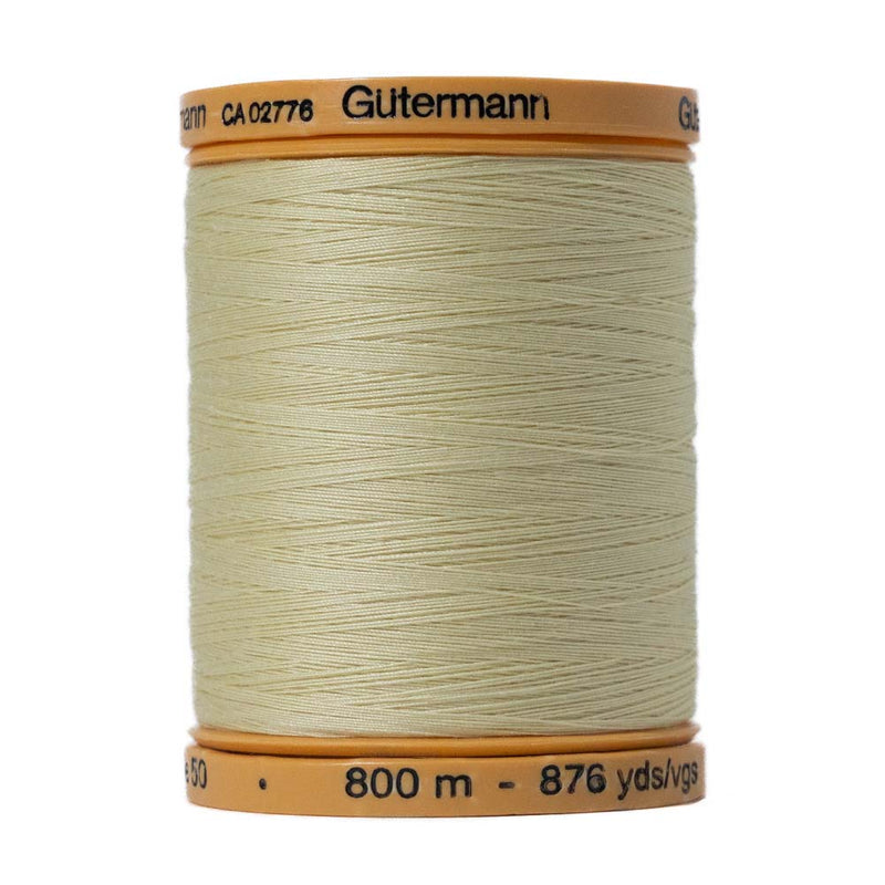 Gutermann Natural Cotton Thread 800m - 0349 Butter Cream