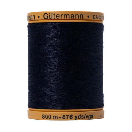 Gutermann Natural Cotton Thread 800m - 6210 Midnight Blue