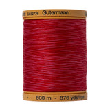 Gutermann Natural Cotton Thread 800m - 9973 Ruby Red