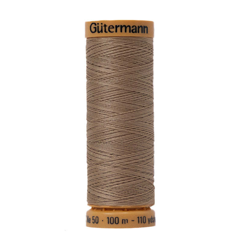 Gutermann Natural Cotton Thread 100m - 2650 Oatmeal Brown
