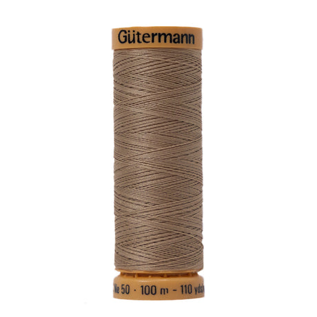 Gutermann Natural Cotton Thread 100m - 2650 Oatmeal Brown