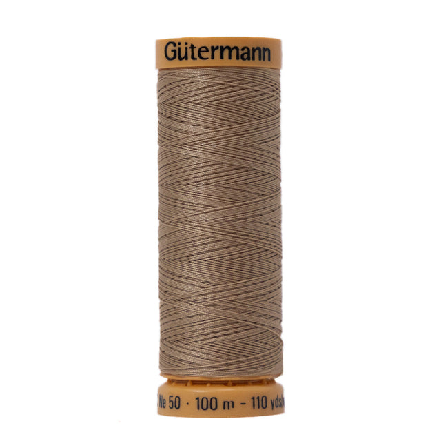 Gutermann Natural Cotton Thread 100m - 2650 Oatmeal Brown