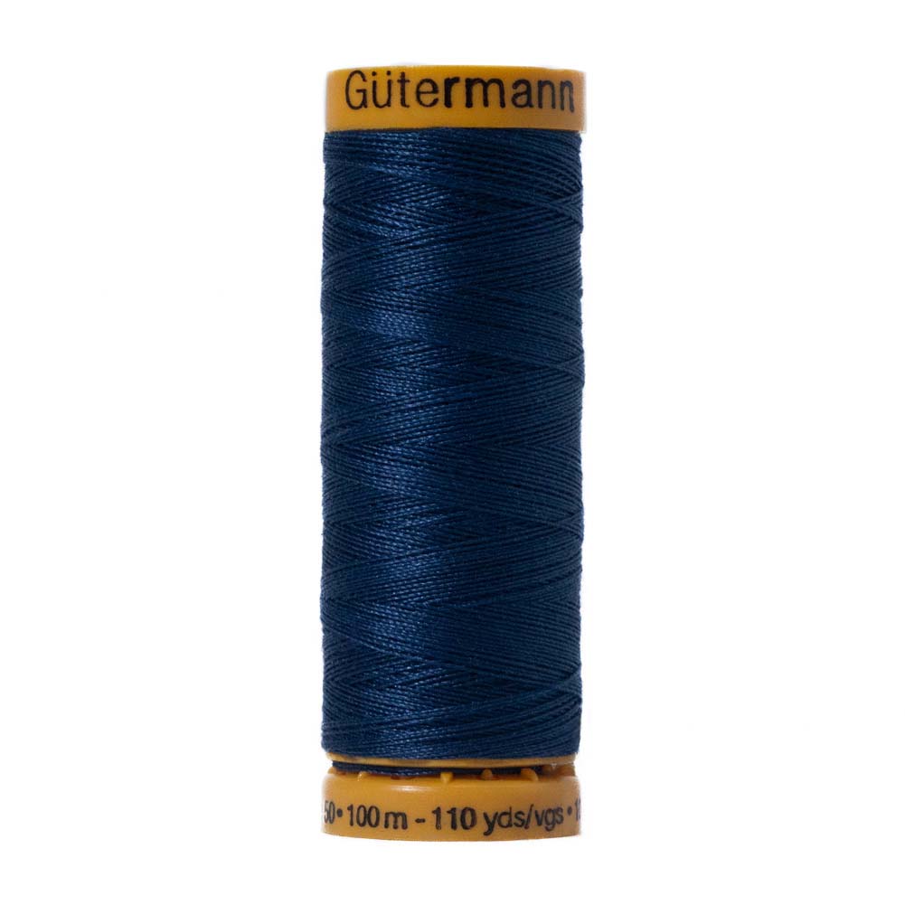 Gutermann Natural Cotton Thread 100m - 6290 Midnight Blue
