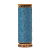 Gutermann Natural Cotton Thread 100m - 7470 Silver Blue