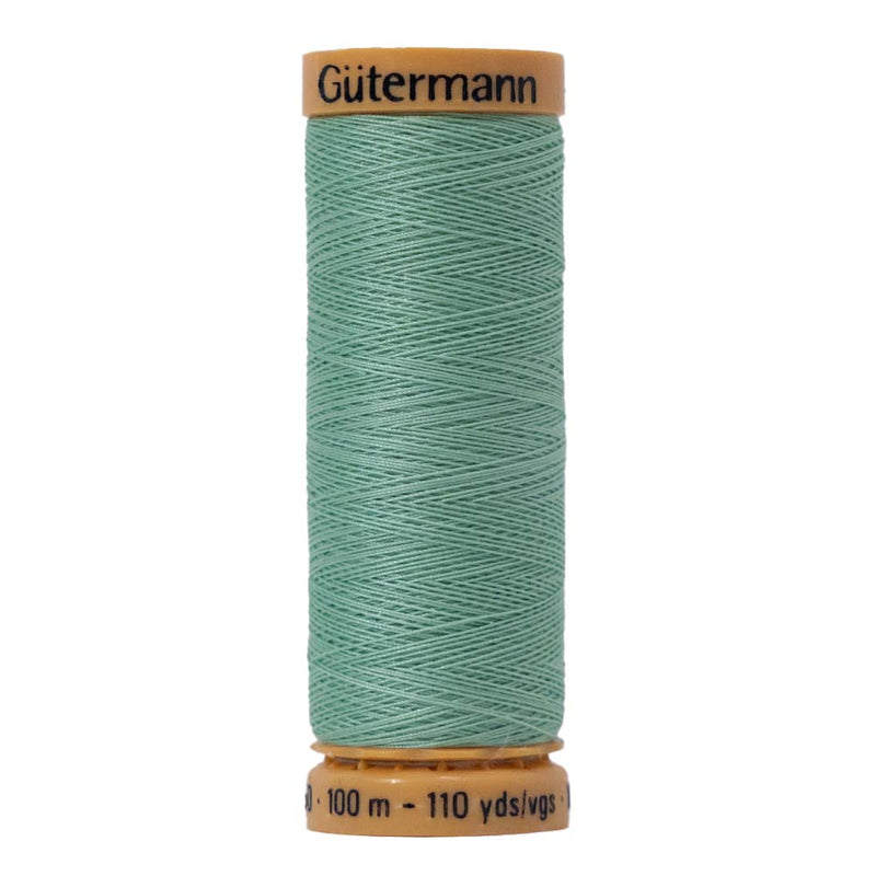 Gutermann Natural Cotton Thread 100m - 7900 Medium Mint Green
