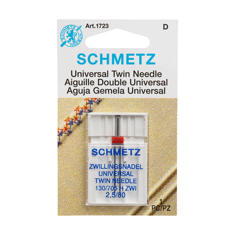 Schmetz Universal Twin Machine Needle - 2.5/80 - 1 ct