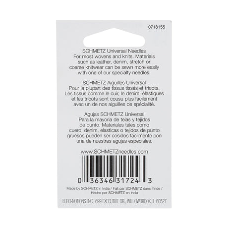 Schmetz Universal Machine Needles - 60/8 - 5 ct
