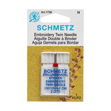 Schmetz Double Embroidery Twin Machine Needle - 2.0/75 - 1 ct