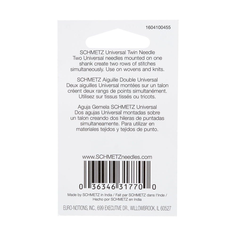 Schmetz Universal Twin Machine Needle - 3.0/90 - 1 ct