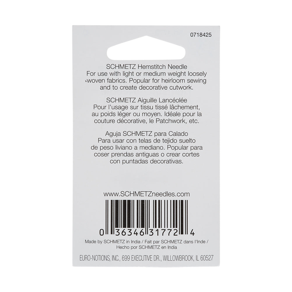 Schmetz Hemstitch/Wing Machine Needle - 100/16 - 1 ct