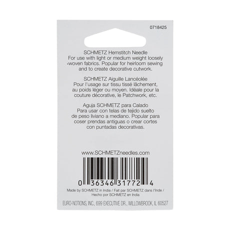 Schmetz Hemstitch/Wing Machine Needle - 100/16 - 1 ct