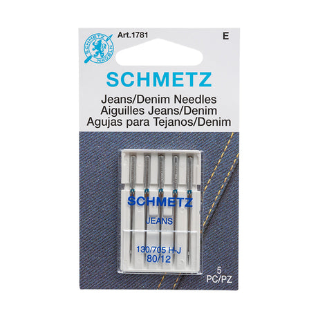 Schmetz Denim/Jeans Machine Needles - 80/12 - 5 ct