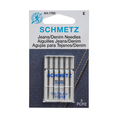 Schmetz Denim/Jeans Machine Needles - 110/18 - 5 ct