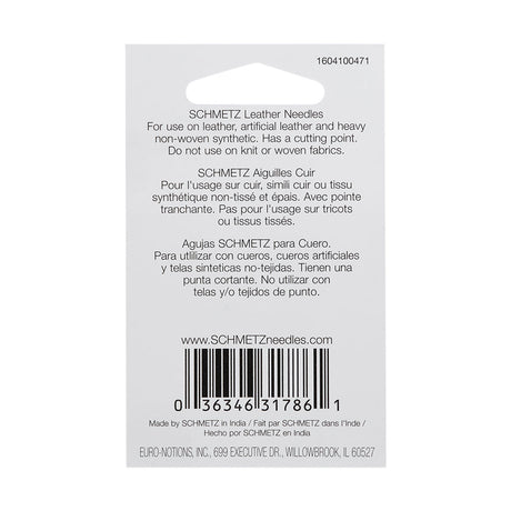 Schmetz Leather Machine Needles - 110/18 - 5 ct