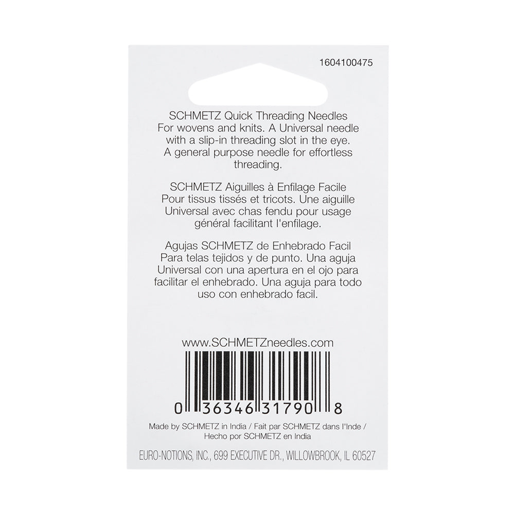 Schmetz Self-Threading Machine Needles - 80/12 - 5 ct