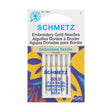 Schmetz Gold Embroidery Machine Needles - 90/14 - 5 ct