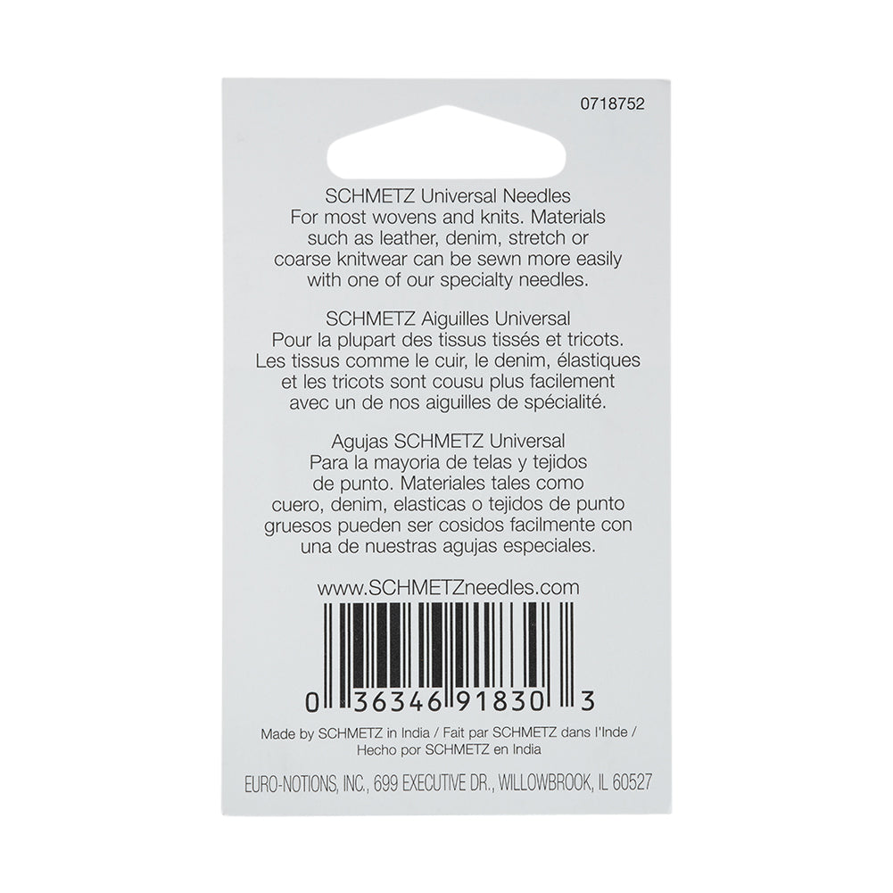 Schmetz Universal Machine Needles - 100/16 - 10 ct