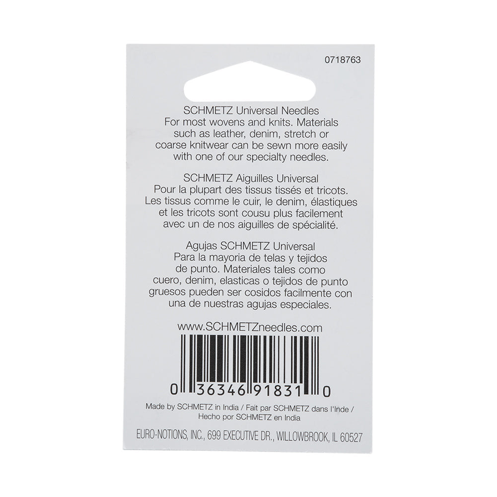 Schmetz Universal Machine Needles - 60/8 - 10 ct