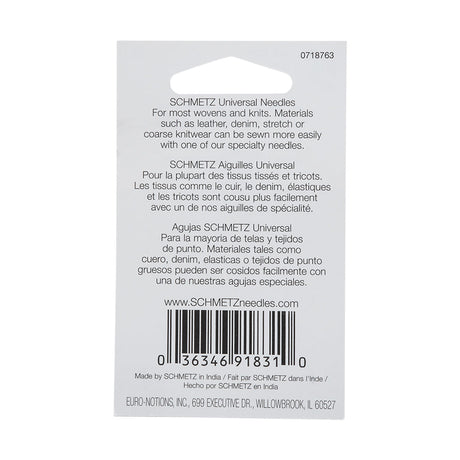 Schmetz Universal Machine Needles - 60/8 - 10 ct