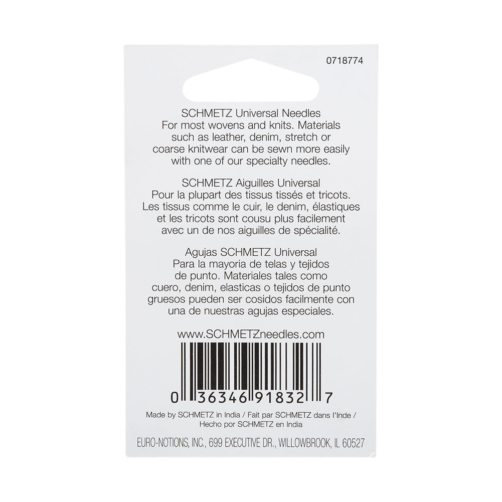 Schmetz Universal Machine Needles - 70/10 - 10 ct