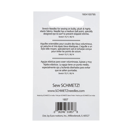 Schmetz Fleece Machine Needles - Stretch Assorted Sizes - 5 ct