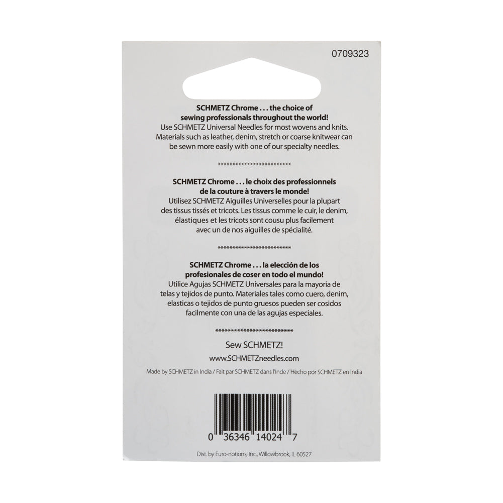 Schmetz Chrome Universal Machine Needles - 60/8 - 5 ct