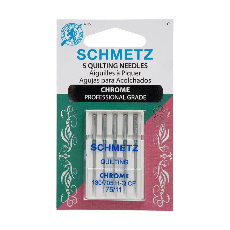 Schmetz Chrome Quilting Machine Needles - 75/11 - 5 ct