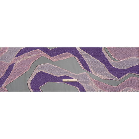 Metallic Rayon and Polyester Burnout Brocade - Orchid, Purple and Rose Gold Soft Geometric Abstract