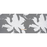 Metallic Polyester and Rayon Burnout Brocade - White Big Flowers
