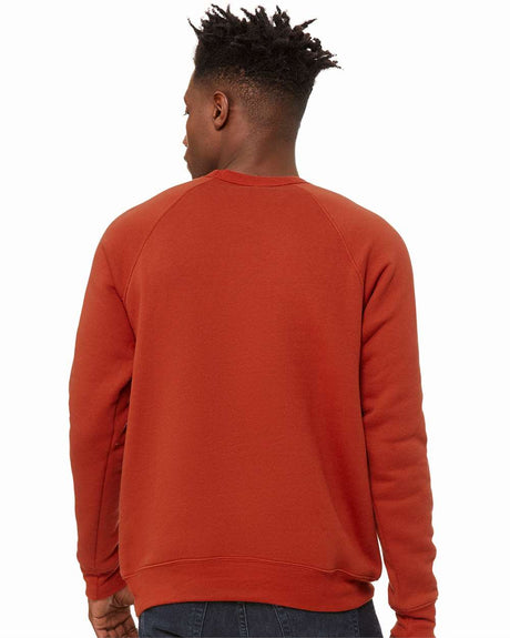 BELLA + CANVAS 3901 unisex sponge fleece raglan sweatshirt with soft fleece