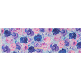 Silk Charmeuse Print 16MM, Made in Italy - Baby Pink, Light Blue and Periwinkle Painted Roses