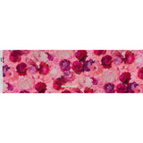 Silk Charmeuse Print 16MM, Made in Italy - Pink, Red and Fuchsia Painted Roses