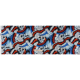 Silk Charmeuse Print 16MM, Made in Italy - Red, Blue and White Butterfly Wings