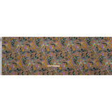 Silk Charmeuse Print 16MM, Made in Italy - Marigold Yellow, Light Purple and Mint Green Fancy Paisley