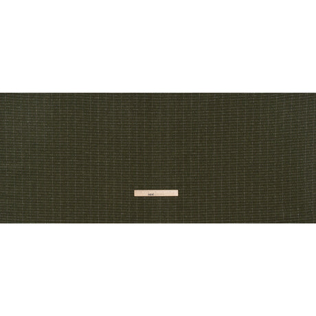 Yarn-Dyed Cotton Flannel - Olive Green and White Rectangle Checks - Deadstock