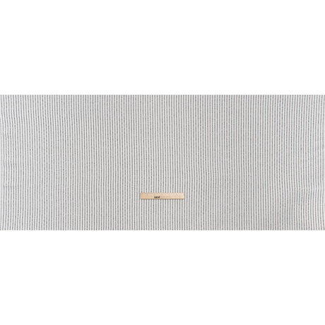 Yarn-Dyed Cotton Flannel - Black on White Chalk Stripes - Deadstock