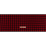 Yarn-Dyed Cotton Twill Flannel - Small Red and Black Buffalo Check - Deadstock