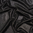 Metallic Foiled Uneven Stretch Rib Knit - Charcoal on Black - Estelle Collection