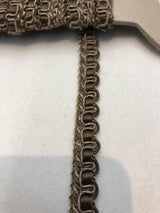 Antique Green Decorative Scroll Style Braid Gimp Trim - Antique Green Scroll Style, Half Inch Width (10 Yards)