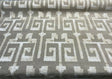 Tribal Text Styles Chenille Upholstery Fabric - Natural Beige Tribal Pattern, 57" Width (By The Yard)