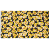 Polyester Satin - Yellow and Navy Large Rubber Ducky Balloons - Mood Exclusive Puffed Pond Print